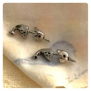 Narwhal earrings
